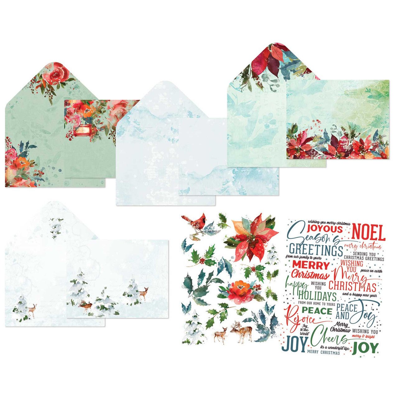 49 & Market ARToptions Holiday Wishes - Card Kit - Kreative Kreations